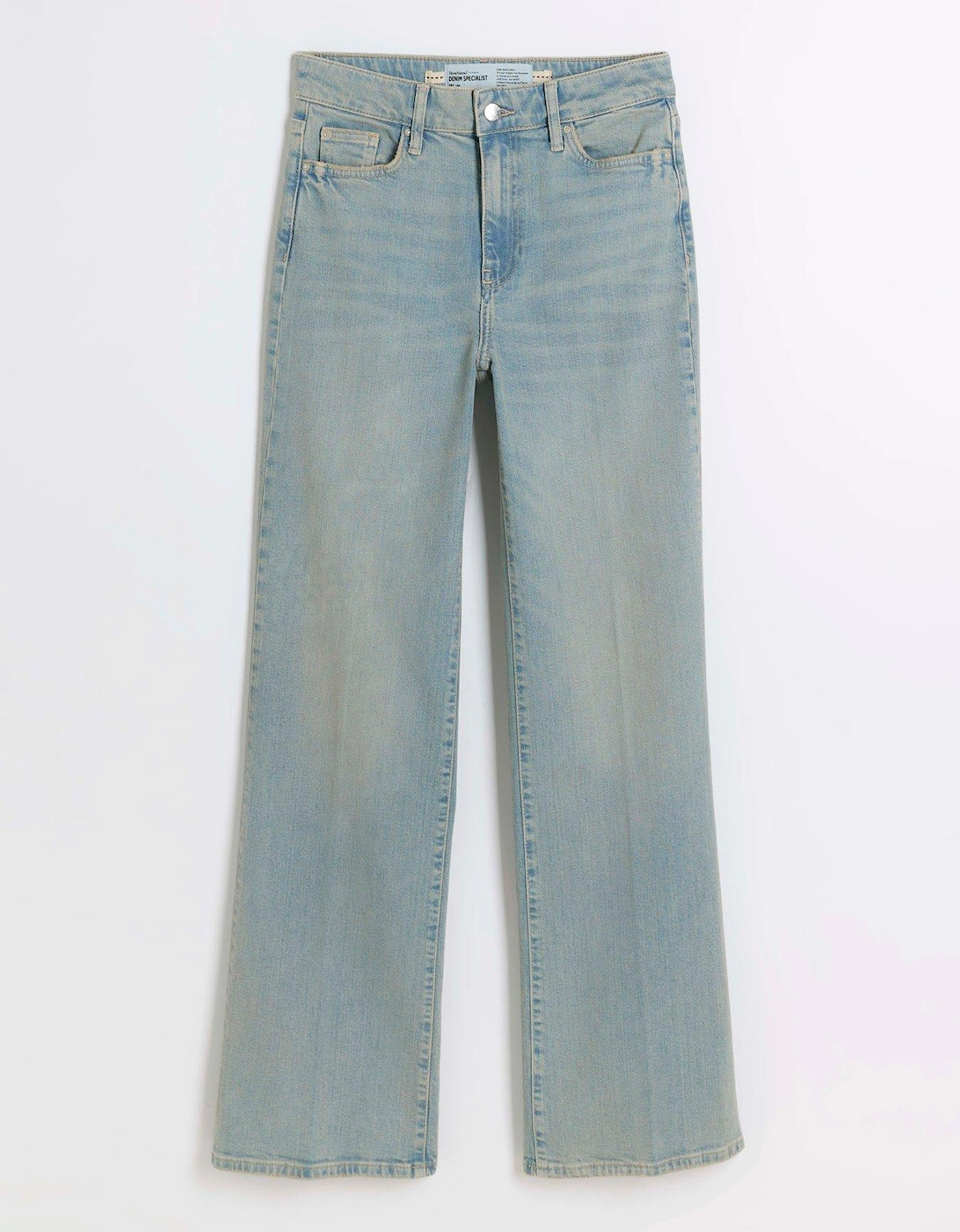 High Rise Wide Leg Jeans - Blue