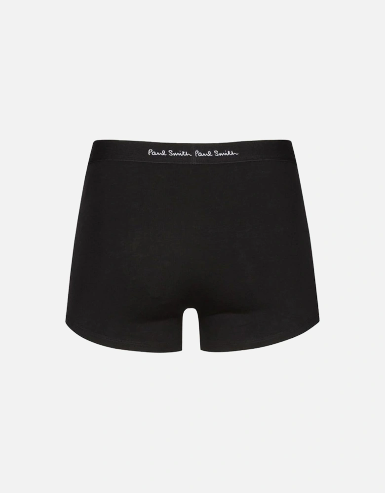 3-Pack Men's Trunks letters/Plain, Black