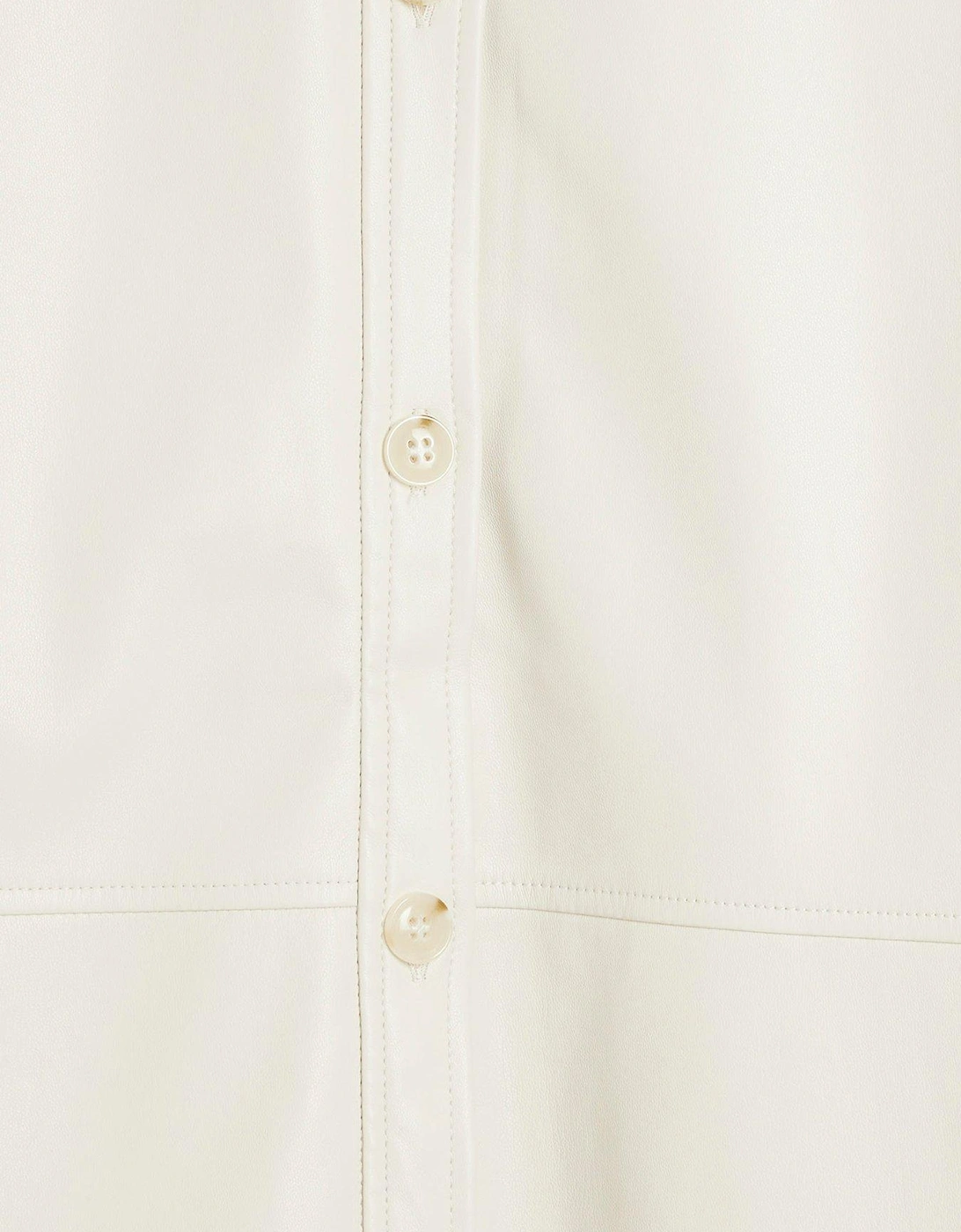 PU Long Sleeve Shirt - Cream