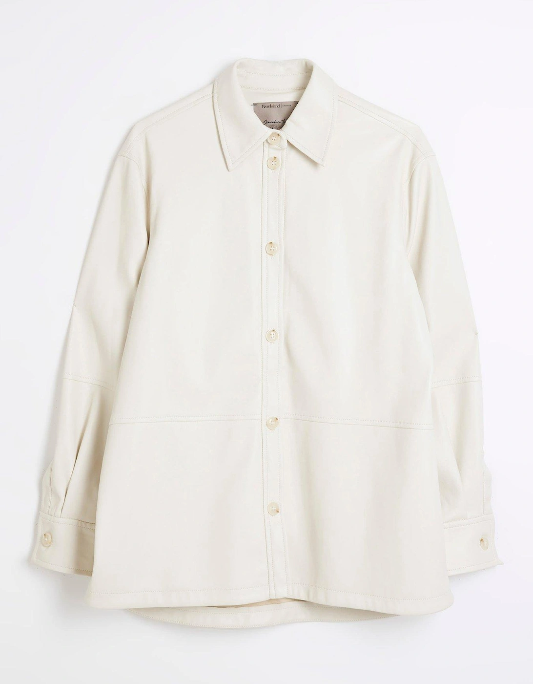 PU Long Sleeve Shirt - Cream