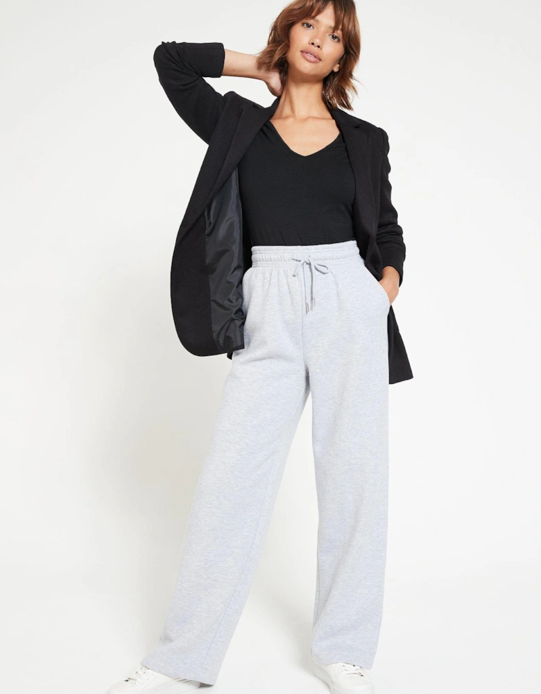 Wide Leg Jogger - Grey Marl