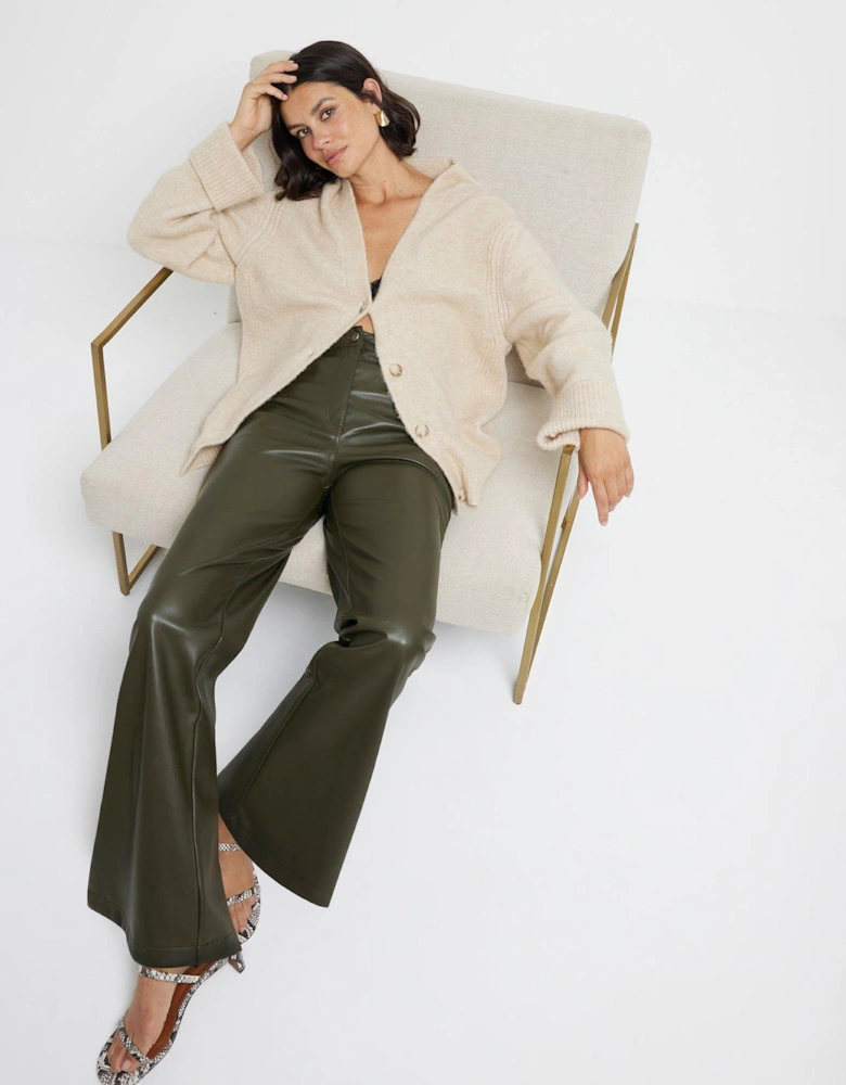 Relaxed Straight Leg Trouser - Khaki