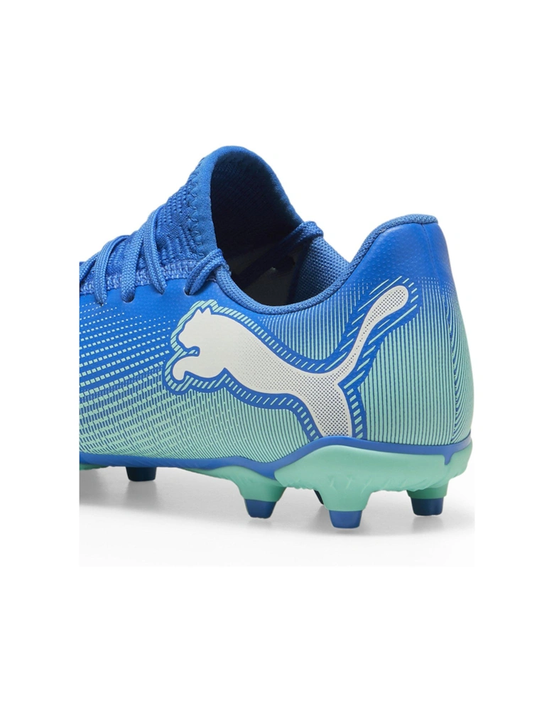 Junior Future 7 Play Firm Ground Football Boots - Blue/Green