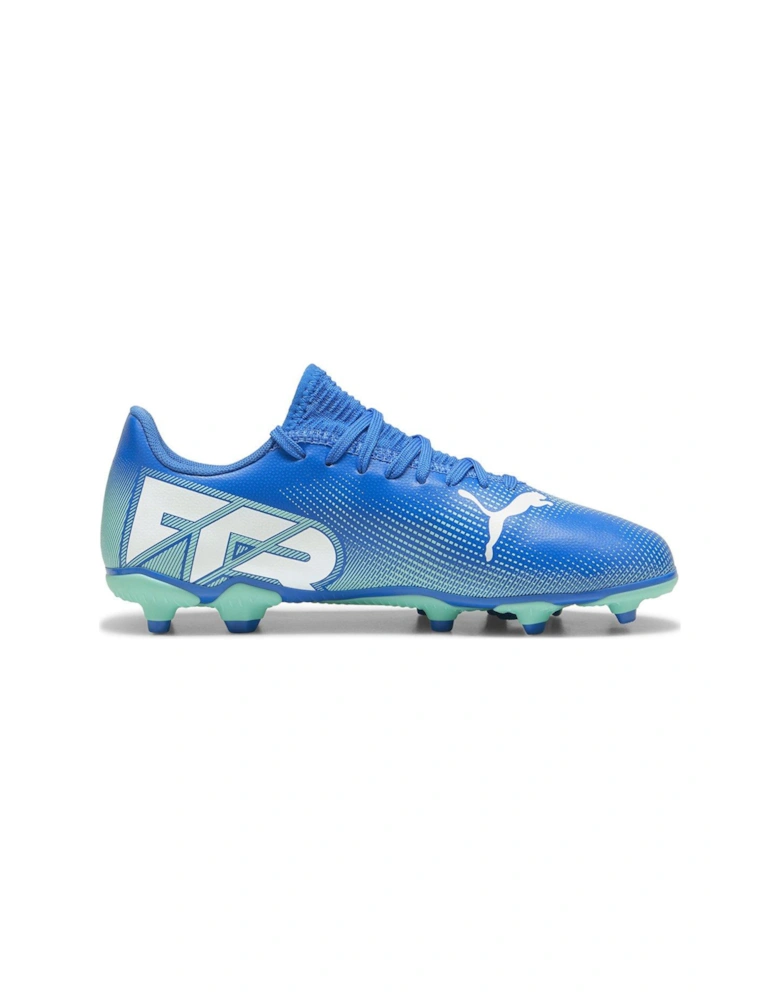 Junior Future 7 Play Firm Ground Football Boots - Blue/Green