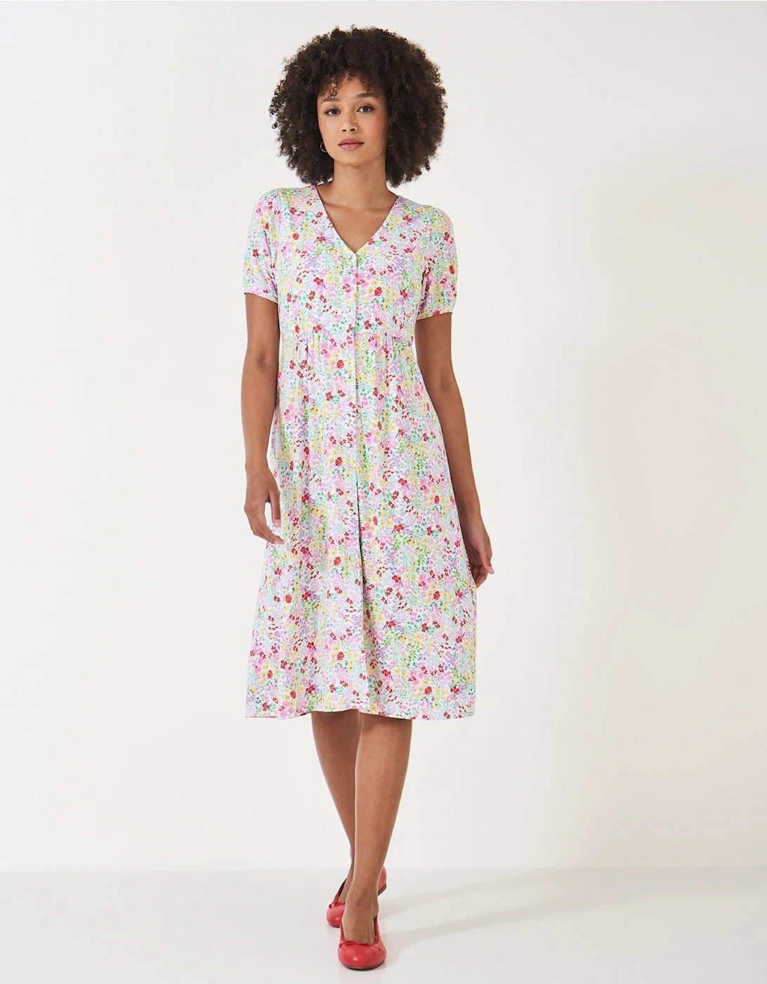 Kiki Short Sleeve Jersey Dress - Multi