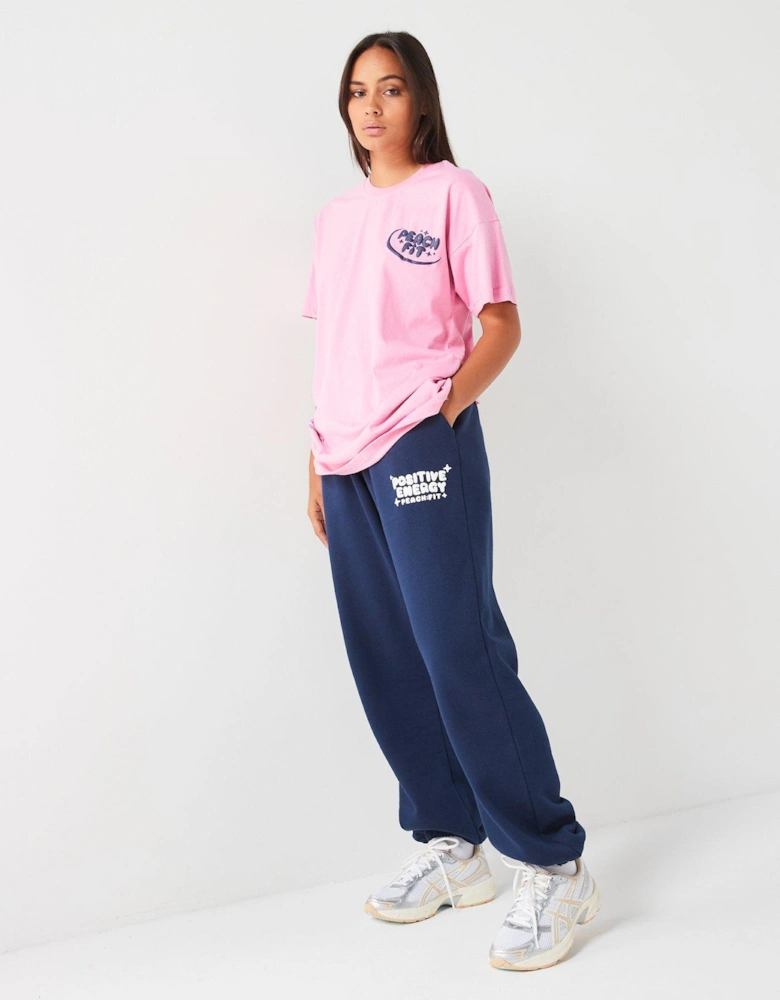 Womens Celestial Oversized T-Shirt - Pink