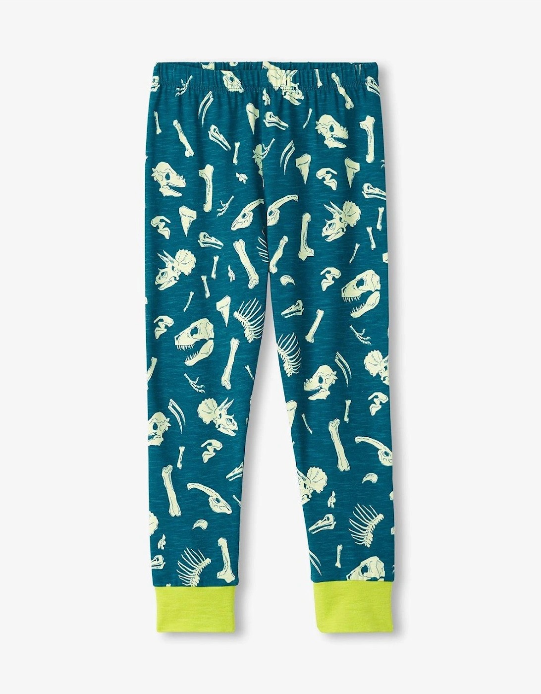 Boys Glow In The Dark Slub Jersey Pyjamas - Green