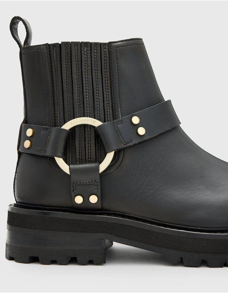 Maddie Biker Boots - Black