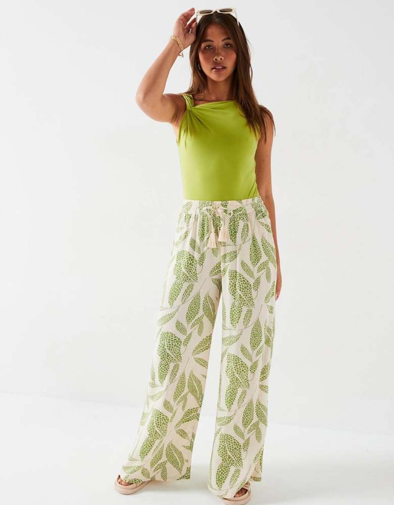 Knot Detail Bodysuit - Lime