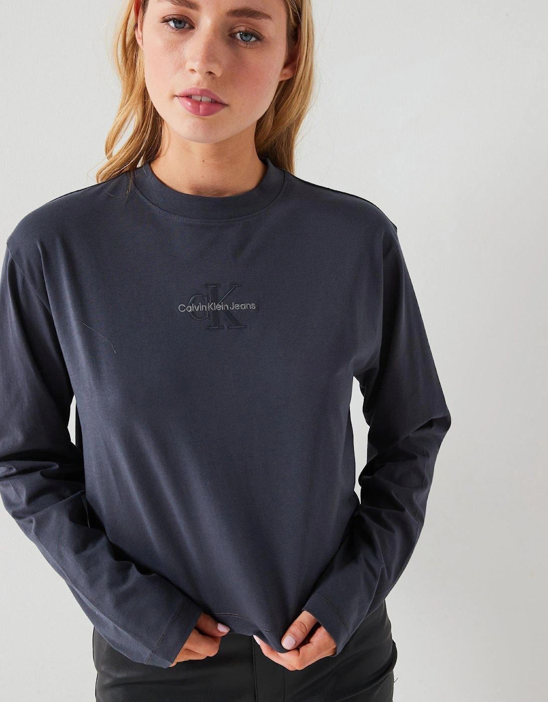 Monologo Long Sleeve Top - Grey