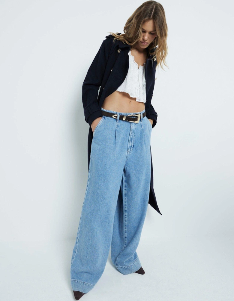 Smart Wool City Trench - Navy