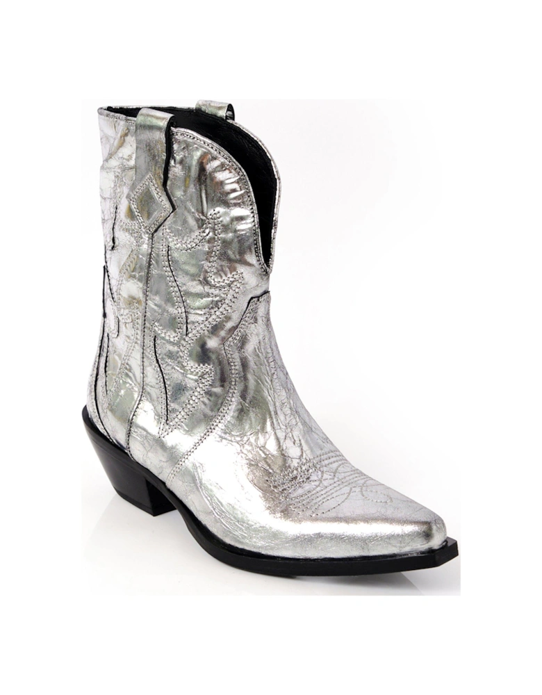 Way Out West Boots - Silver