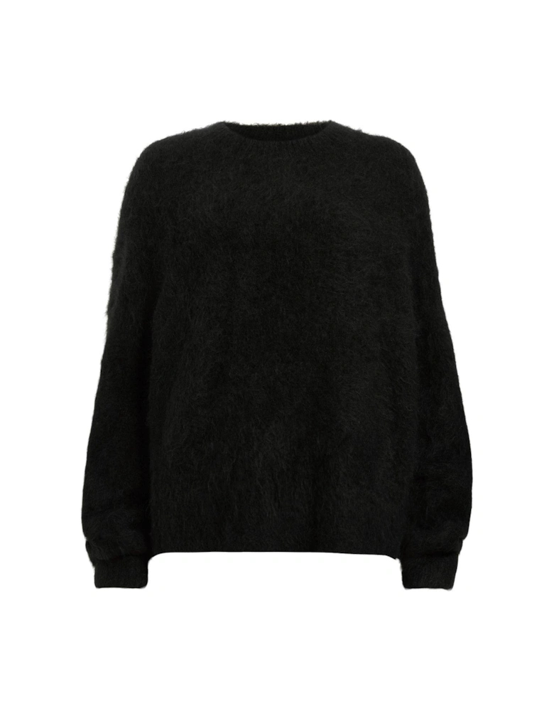 Vortex Crew Neck Relaxed Fit Jumper - Black