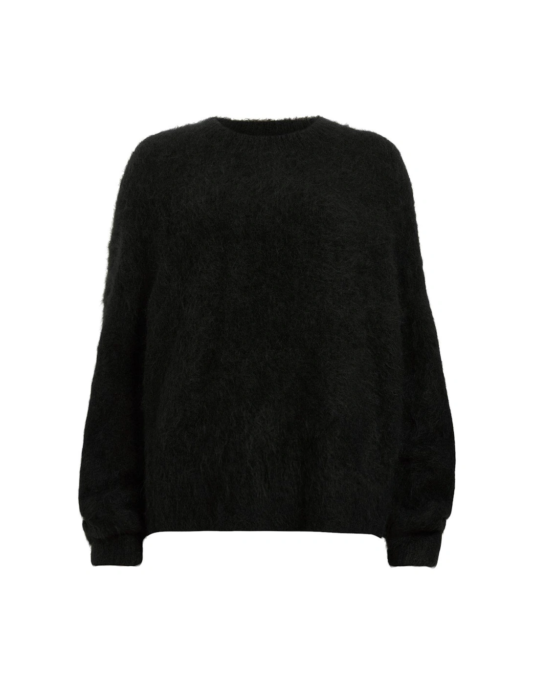 Vortex Crew Neck Relaxed Fit Jumper - Black