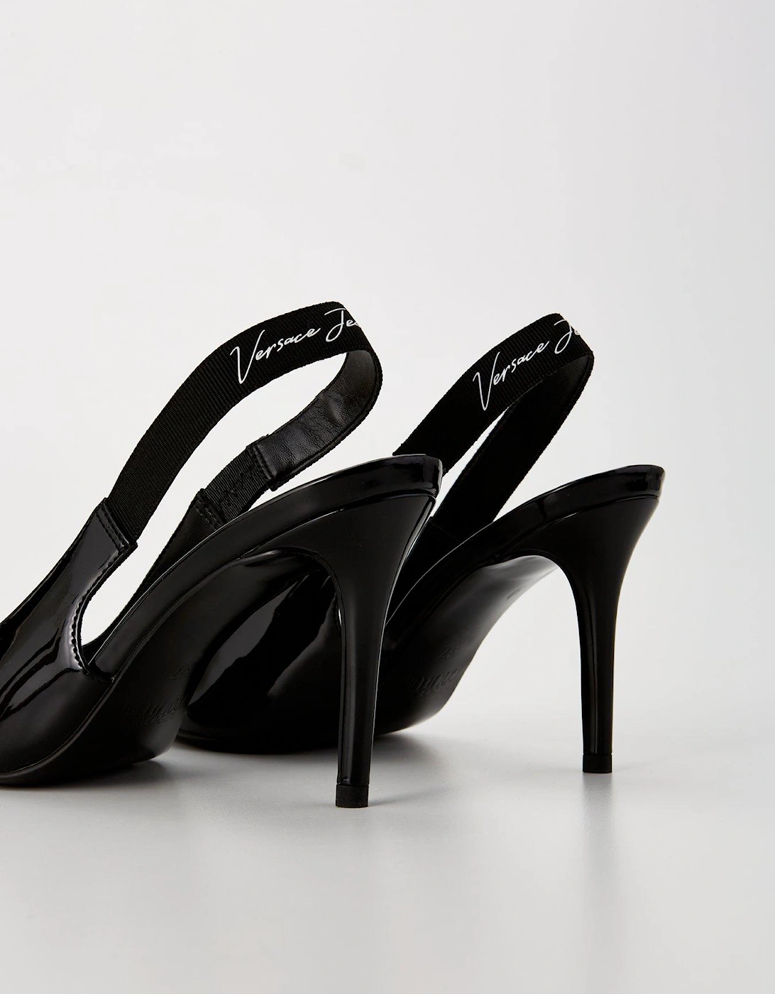 Patent Slingback Heels - Black