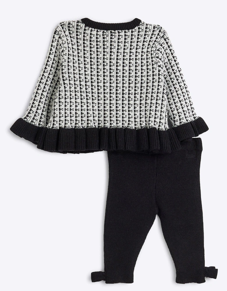 Baby Girls Cardigan Set - Black