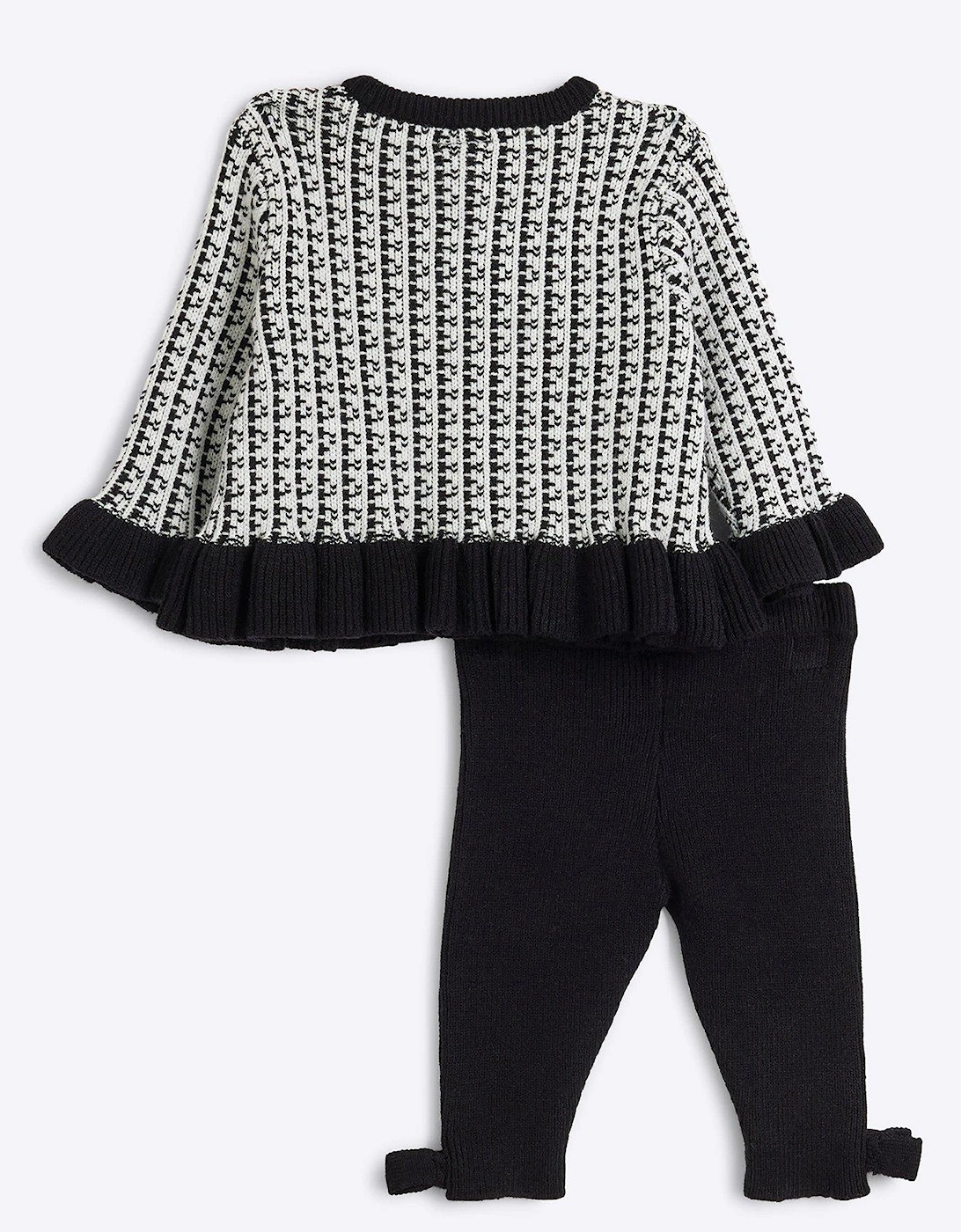 Baby Girls Cardigan Set - Black