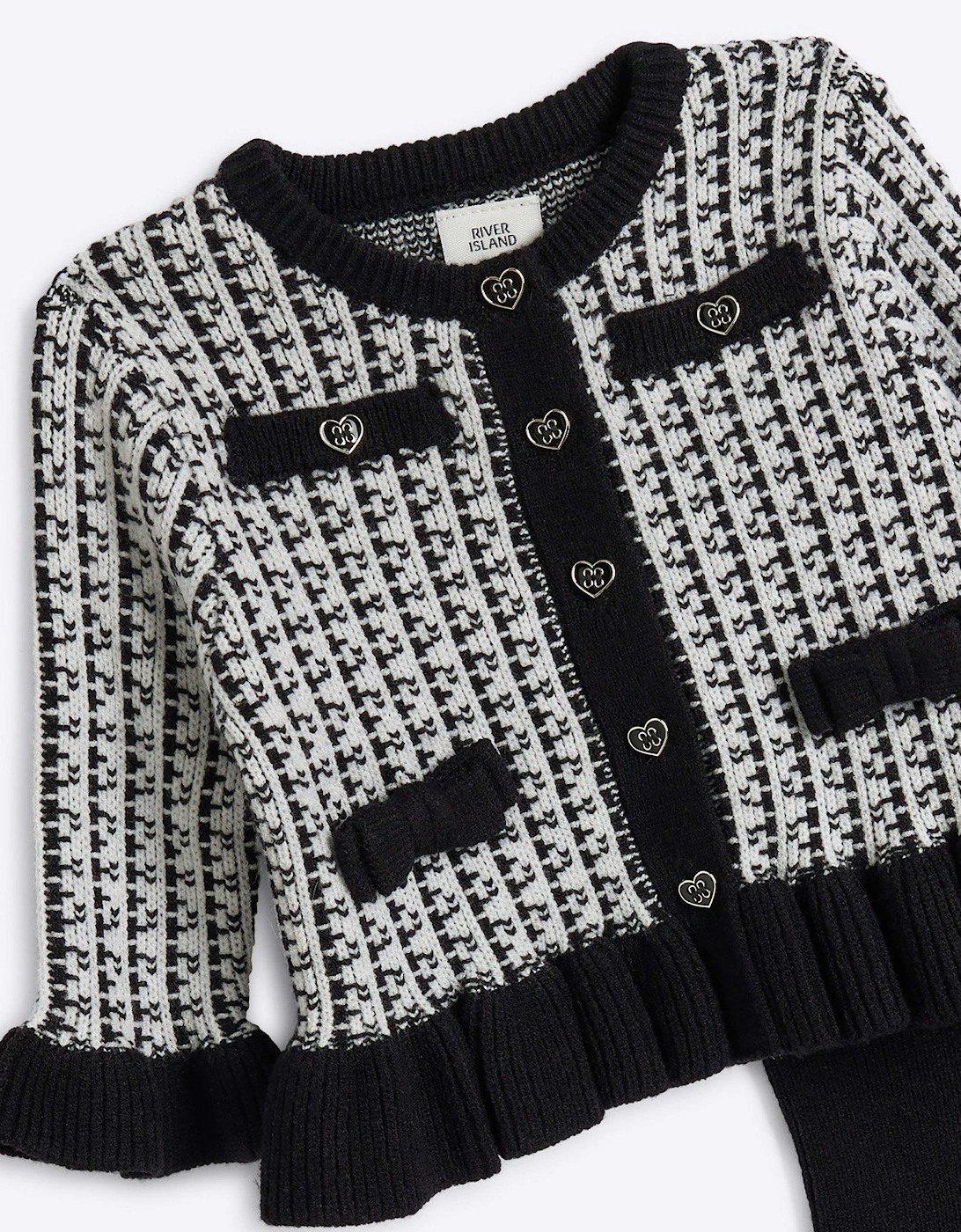 Baby Girls Cardigan Set - Black