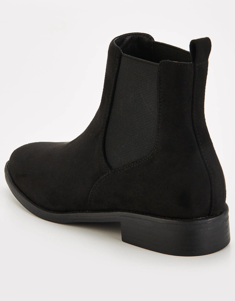 Wide Fit Chelsea Ankle Boot - Black