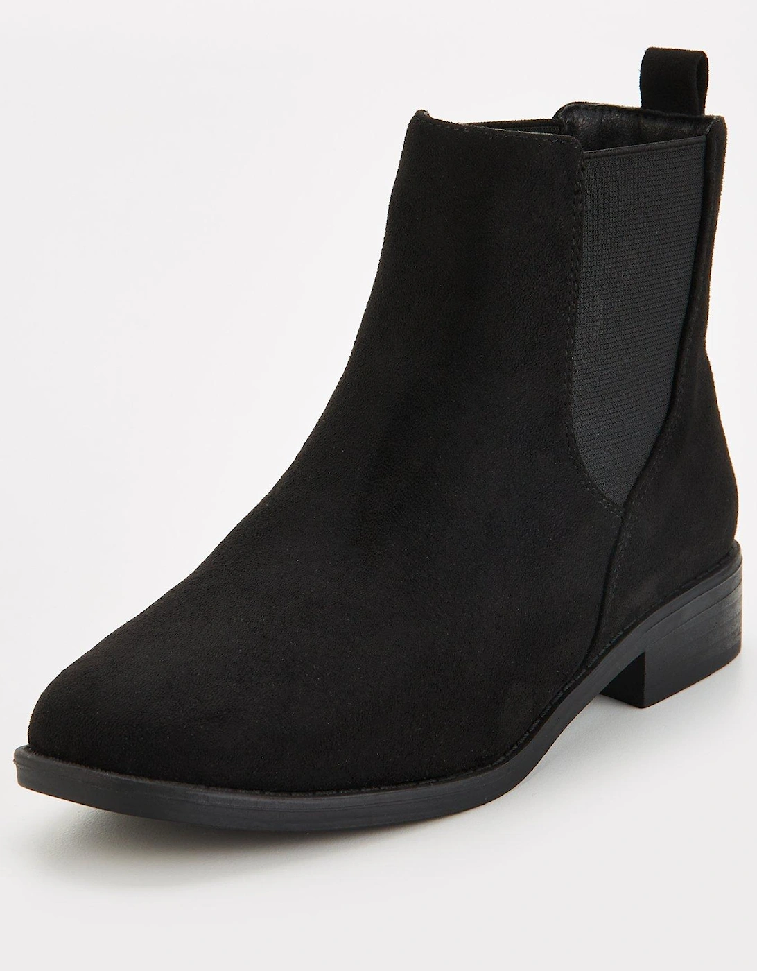 Wide Fit Chelsea Ankle Boot - Black