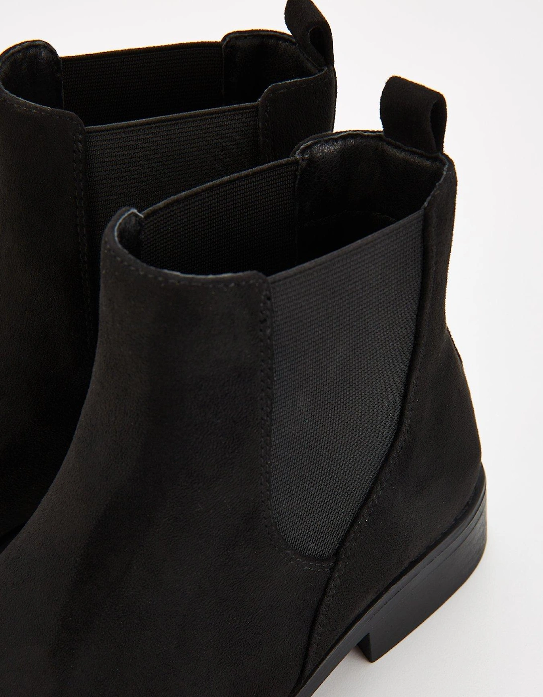 Wide Fit Chelsea Ankle Boot - Black