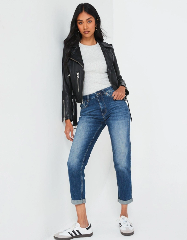 Taylor Boyfriend Jeans - Midi Wash