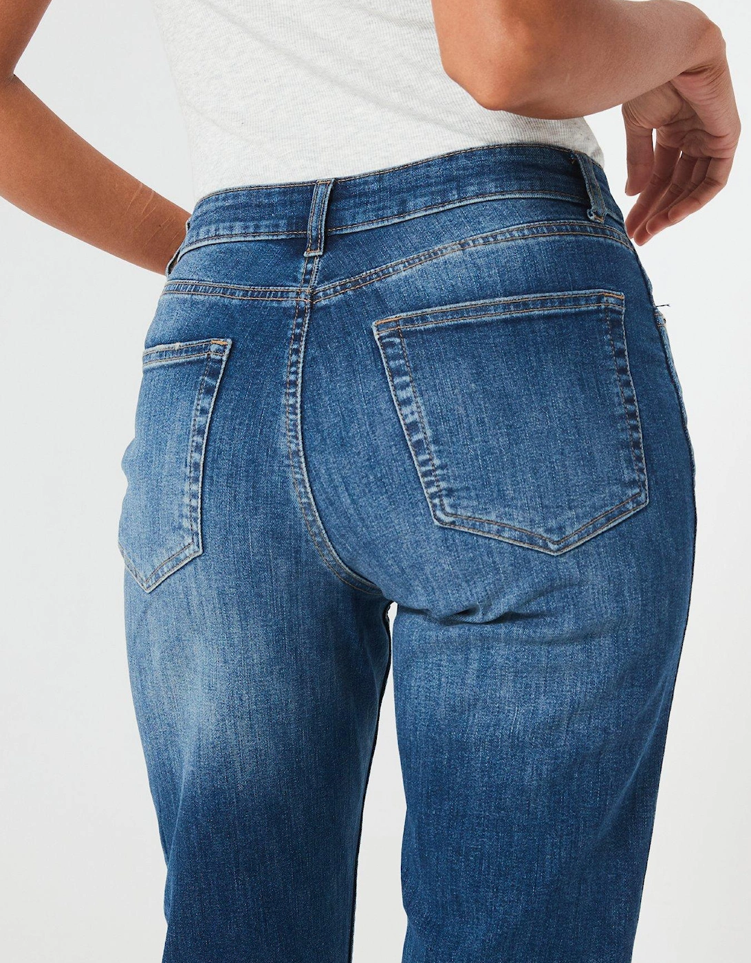 Taylor Boyfriend Jeans - Midi Wash