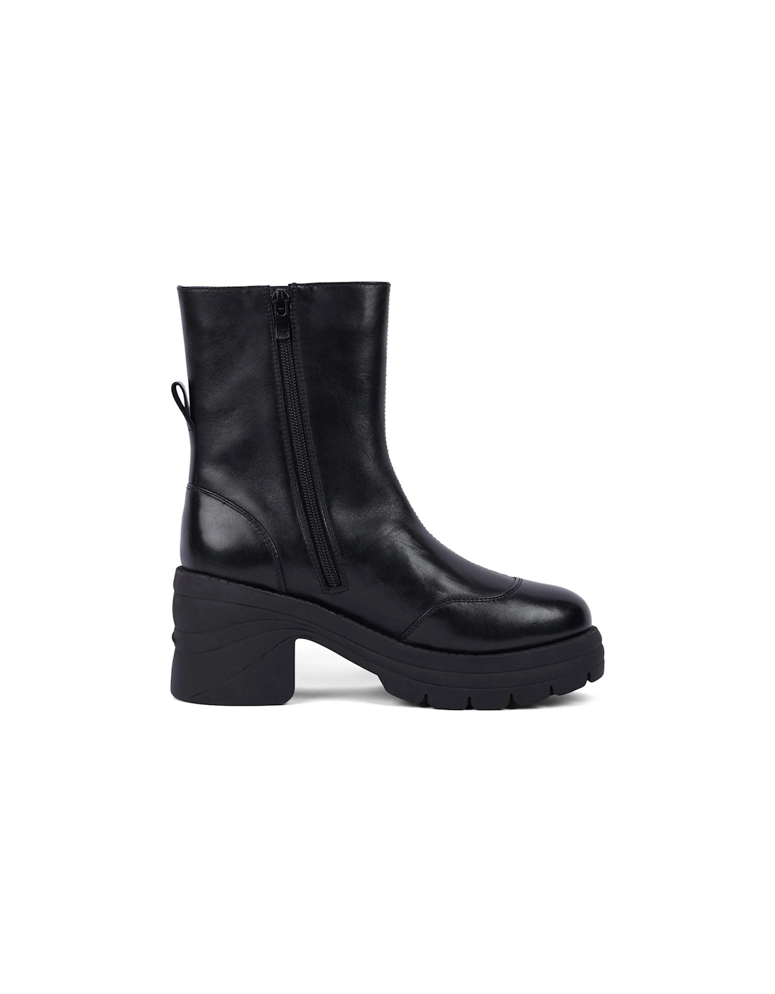 Edie Leather Boots - Black