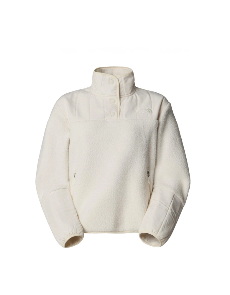 Womens Cragmont Fleece 1/4 Snap - White