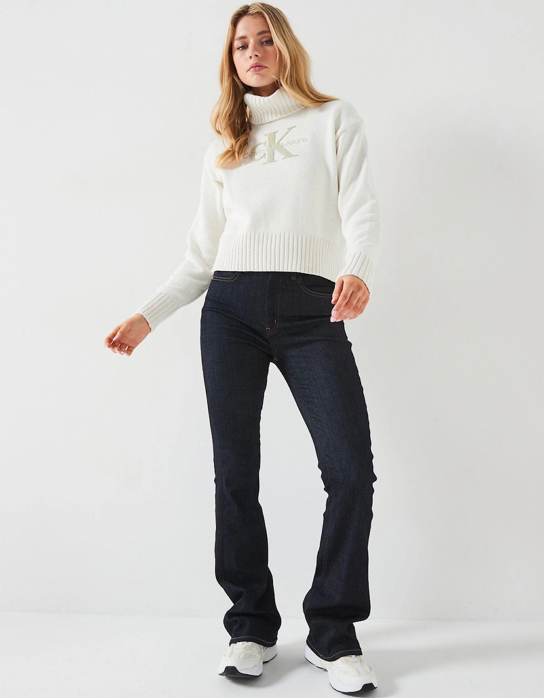 Chenille Monologo Jumper - Cream