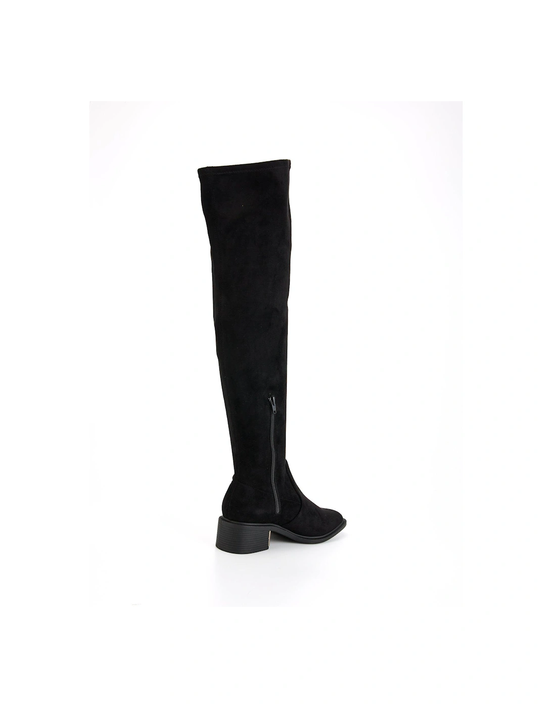 Wide Over The Knee Boot - Black