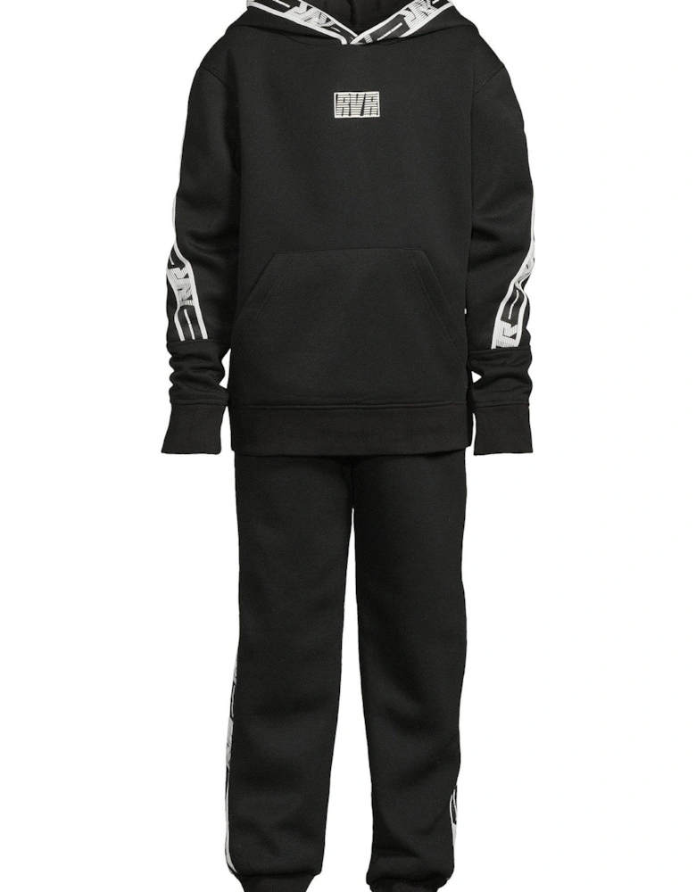 Boys Rvr Taped Hoodie And Jogger Set - Black