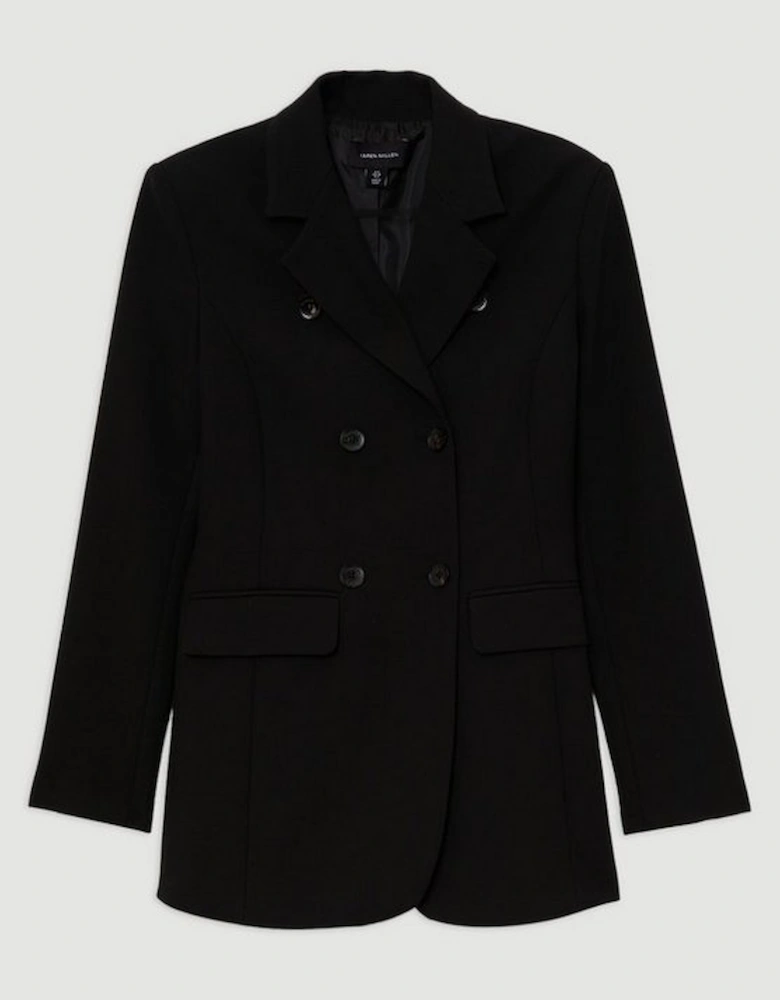 The Founder Compact Stretch Tailored Double Breasted Blazer