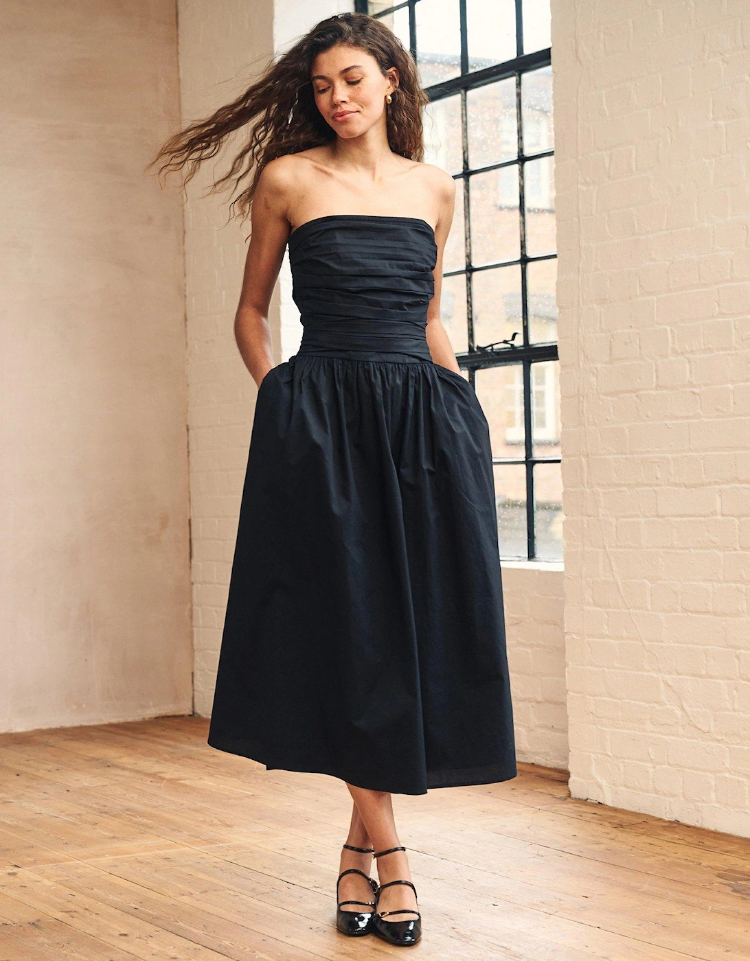 Felicity Midi Dress - Black