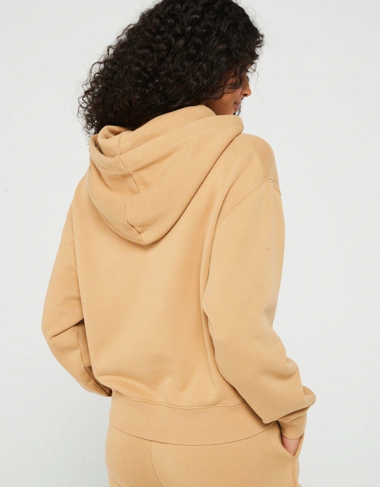 Mini Logo Hoodie - Beige