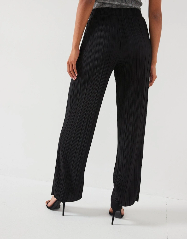 Bravo Pleated Jersey Pants - Black