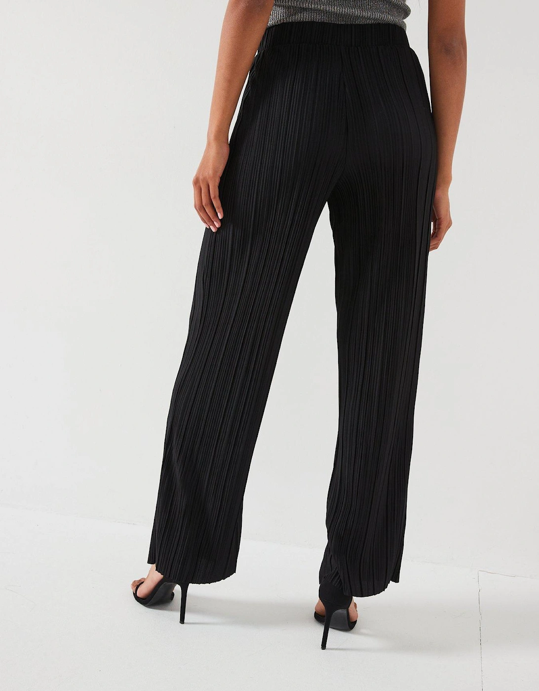 Bravo Pleated Jersey Pants - Black