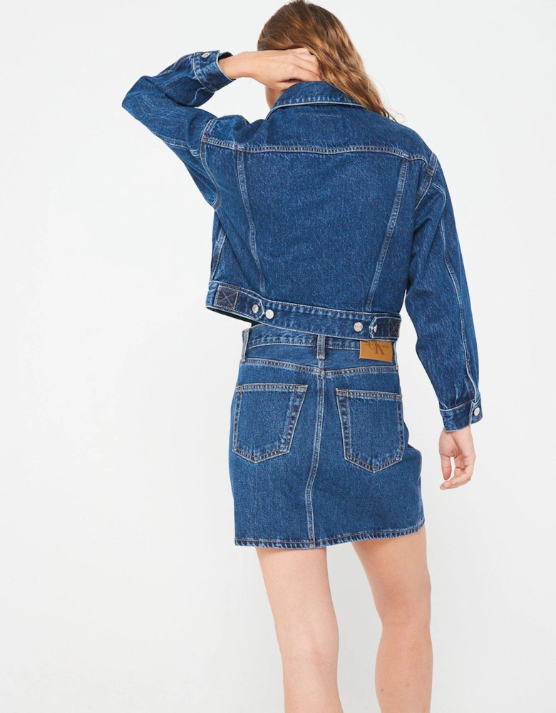 90S Denim Trucker Jacket - Blue