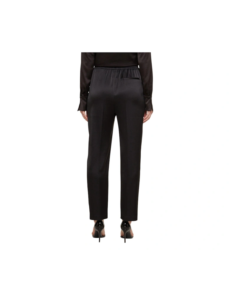 Natori Satin Slim Cut Jogger - Black