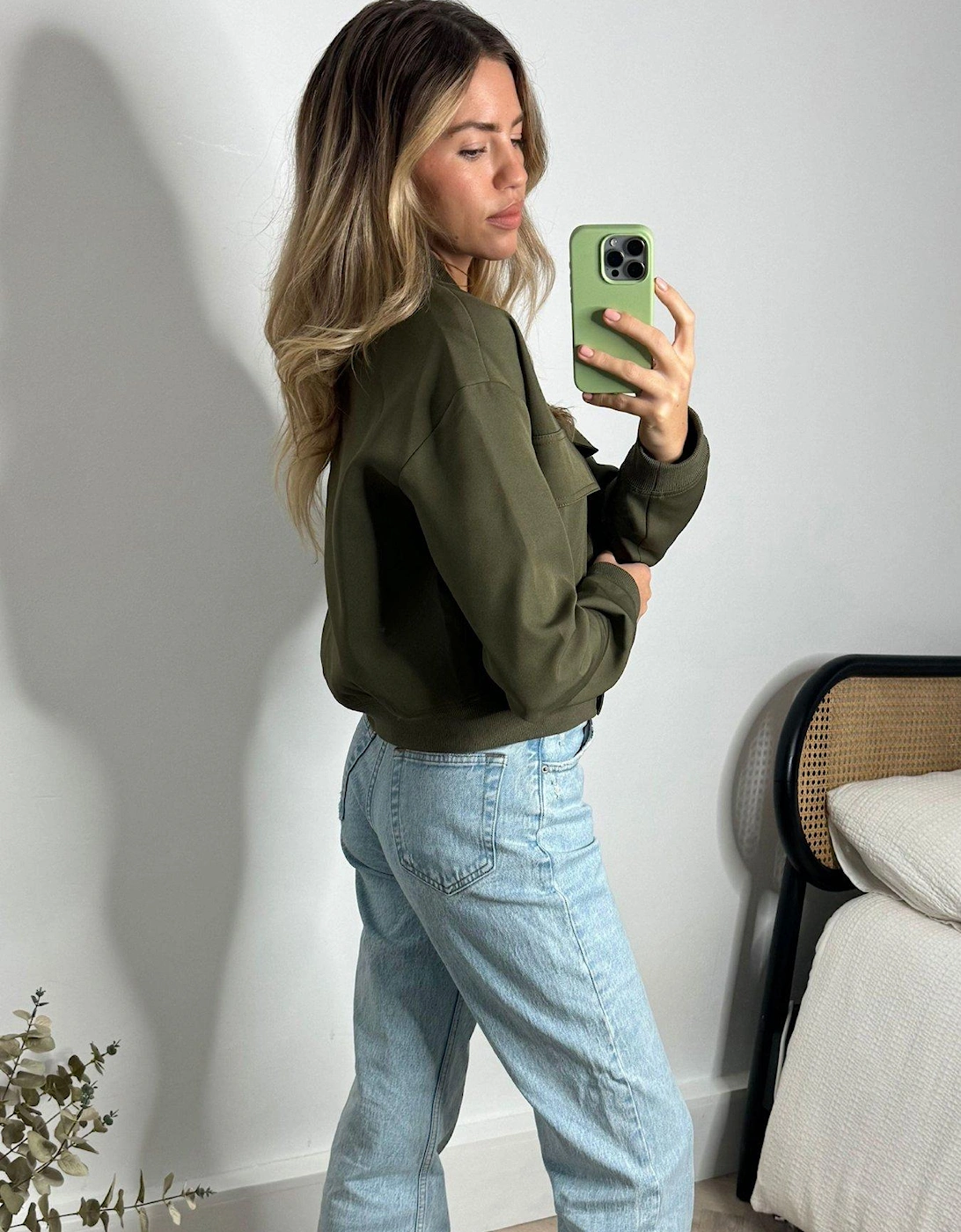 Bomber Jacket - Khaki - Green