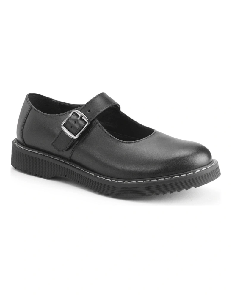 Angry Angels Embrace Leather Mary Jane School Shoe