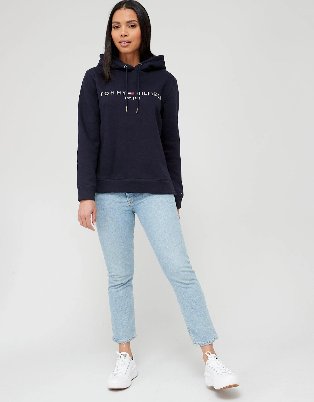 Classic Logo Hoodie - Dark Blue