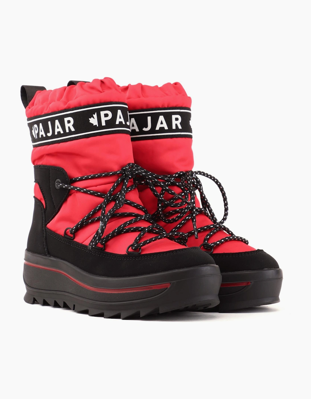 Pajar Women's Pajar Womens Galaxy Pull On Waterproof Snow Boot - Red