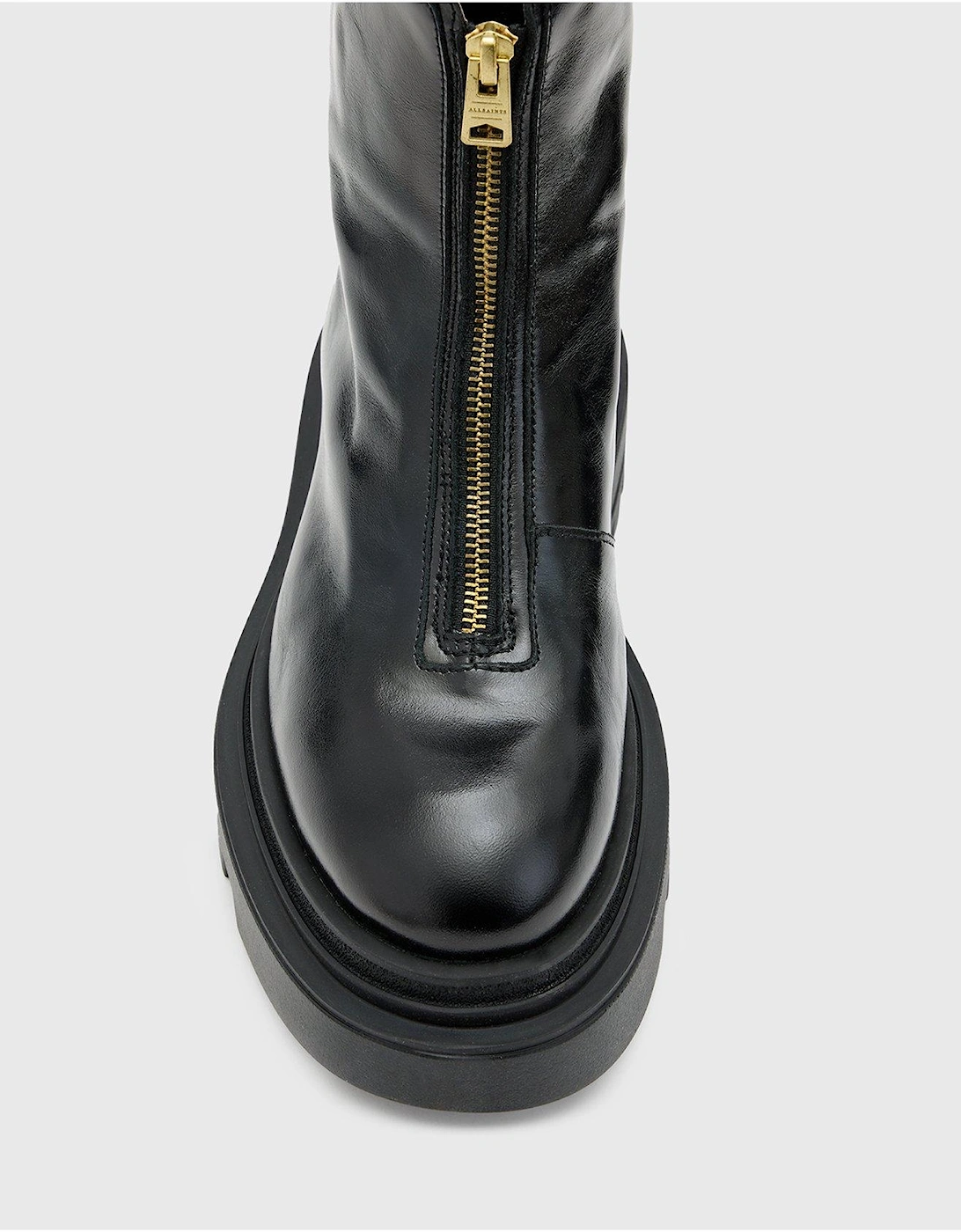 Othello Zip Front Boots - Black