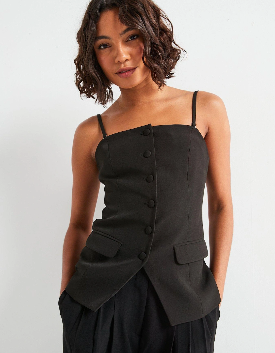 Strapless Waistcoat - Black