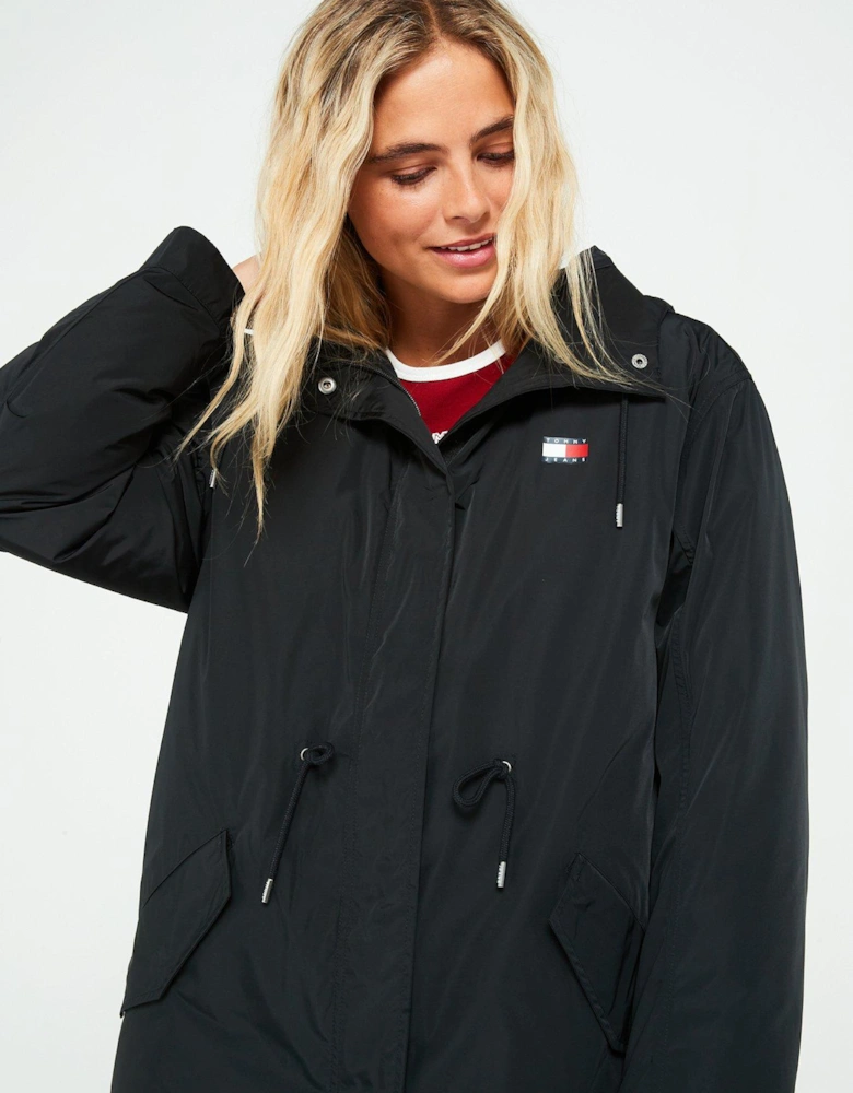 2 In 1 Waterproof Coat - Black