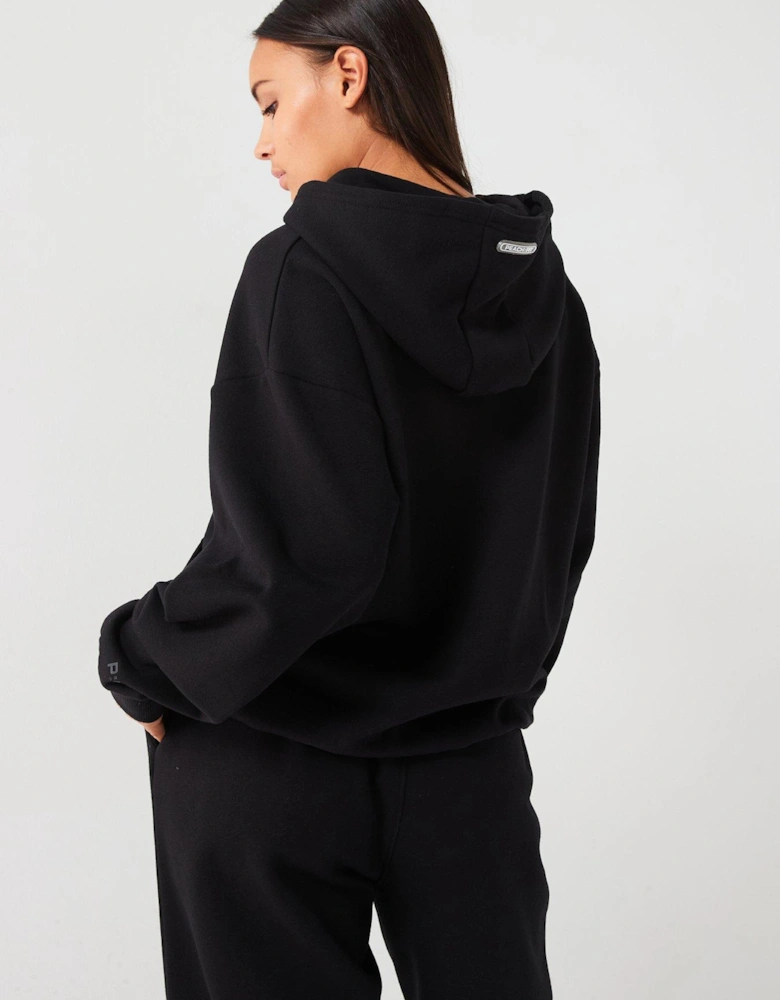 Womens Ivy Oversized Hoodie - Black