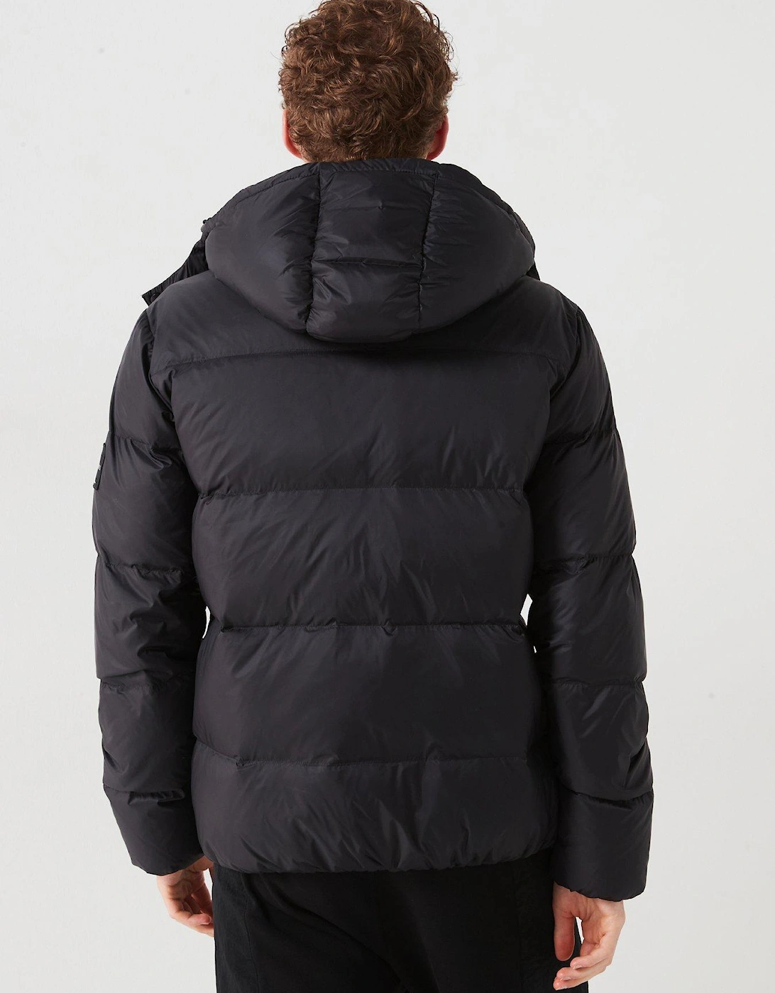 Essentials Hooded Down Jacket - Black