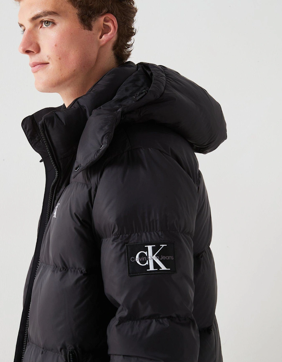 Essentials Hooded Down Jacket - Black