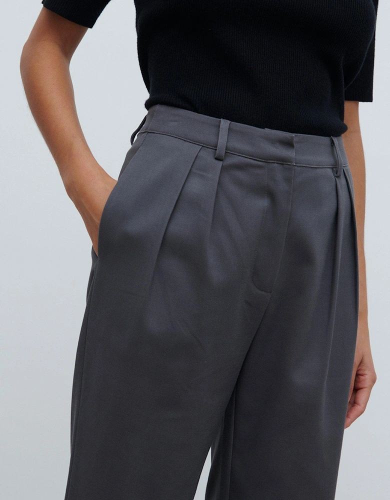 Brady Front Pleat Trouser - Grey